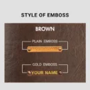 Personalized Brown Passport Holder Wallet for Travel