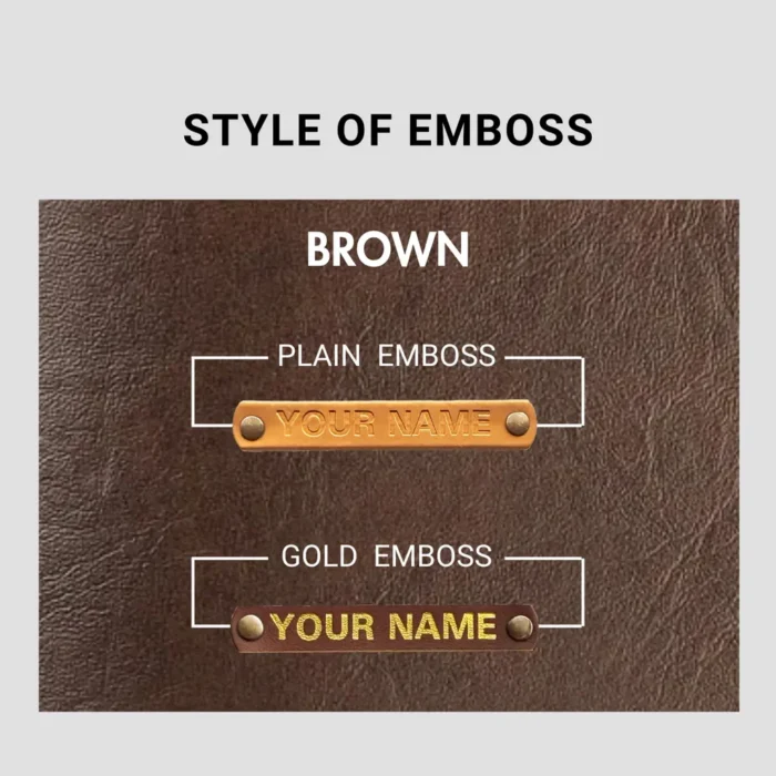 Personalized Brown Passport Holder Wallet for Travel - Image 3
