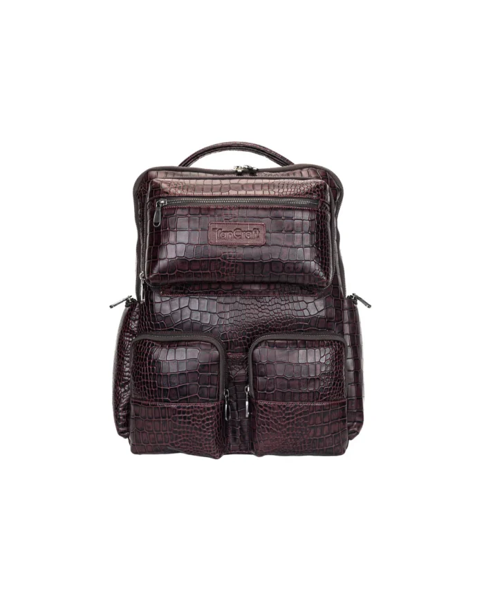 Florence Leather Backpack - Cherry