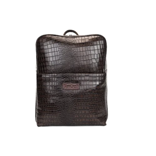 Bari Leather Backpack - Brown