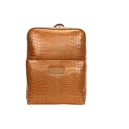 Bari Leather Backpack - Tan